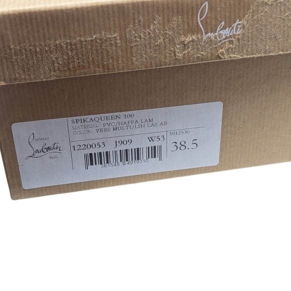 NIB Christian Louboutin Spikaqueen Crystal Pointed Toe Stiletto Heels Size 38.5 - Picture 14 of 16